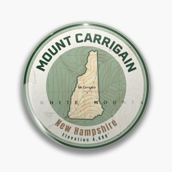 Artikelvorschau, Bergkarte NH-Form – Mount Carrigain entworfen und verkauft von Willz Designz.