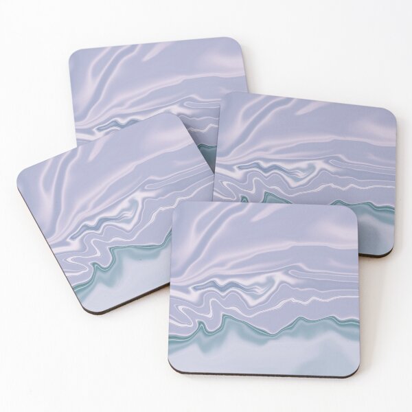 Item preview, Pale Blue Liquid Marble Slab Swirly Blue Abstract Swirl Effect 3 of 4 designed and sold by Beachy.