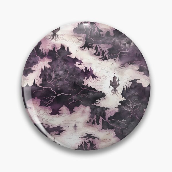 Item preview, Gothic Fantasy World Watercolor Map Pattern on Parchment designed and sold by SchorlCraft.