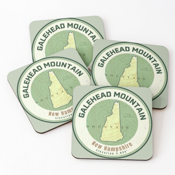 Aperçu de l'œuvre Carte des montagnes NH Shape - Galehead Mountain créée et vendue par Willz Designz.