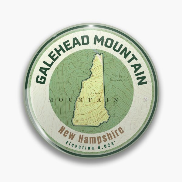 Artikelvorschau, Bergkarte NH Shape – Galehead Mountain entworfen und verkauft von Willz Designz.