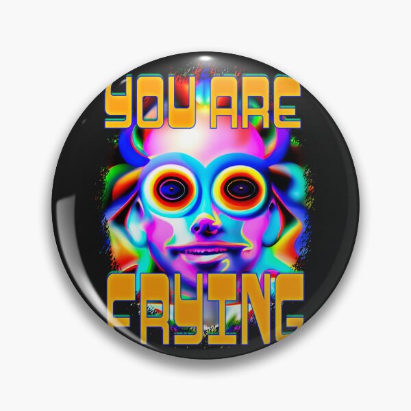 Item preview, You Are Frying - Captioned (2)- Trippy Psychedelic Art designed and sold by TheThirdEye.
