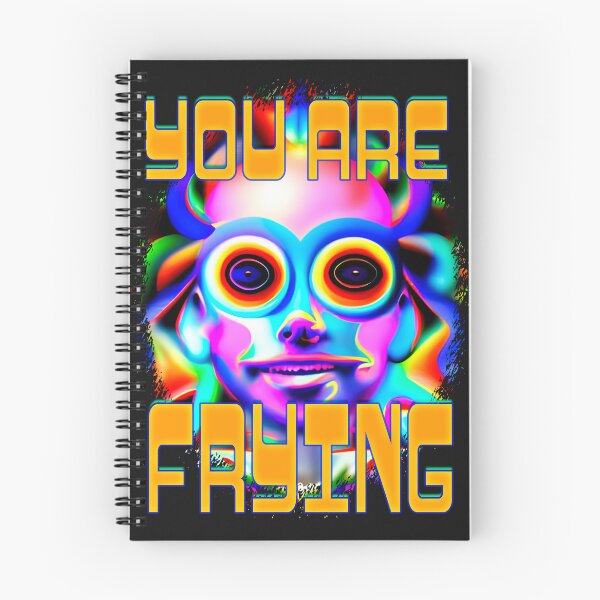 Item preview, You Are Frying - Captioned (2)- Trippy Psychedelic Art designed and sold by TheThirdEye.