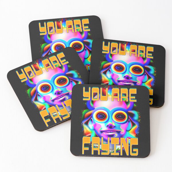 Item preview, You Are Frying - Captioned (2)- Trippy Psychedelic Art designed and sold by TheThirdEye.