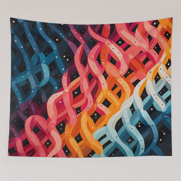 Item preview, Colorful Abstract Helix Pattern designed and sold by Wandering Mind.