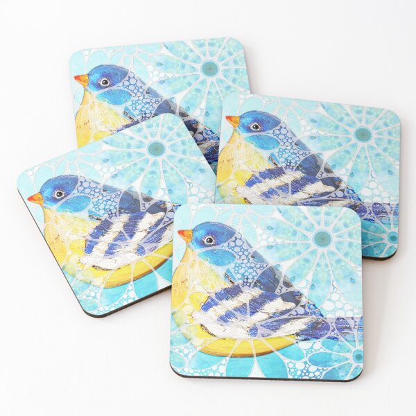 Item preview, Pretty Blue Bird Nature Art designed and sold by Sharon Cummings Art.