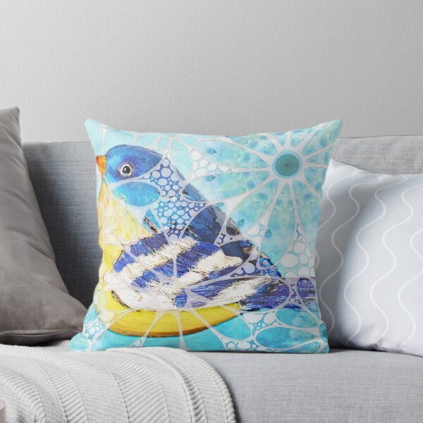 Item preview, Pretty Blue Bird Nature Art designed and sold by Sharon Cummings Art.