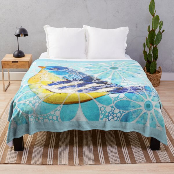 Item preview, Pretty Blue Bird Nature Art designed and sold by Sharon Cummings Art.