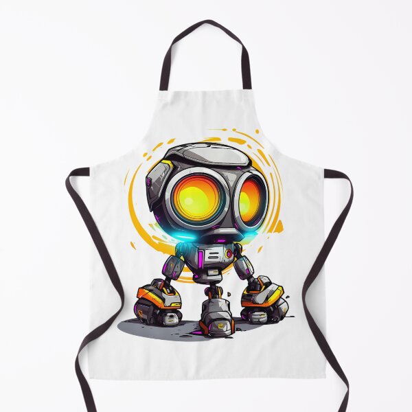 Item preview, Cyberpunk Robot – Cute Retro Futurist Companion designed and sold by SchorlCraft.