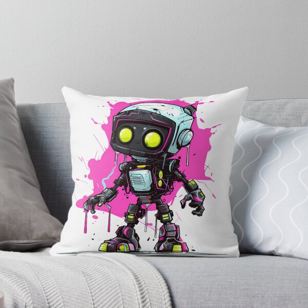 Item preview, Cyberpunk Robot – Cute Retro Futurist Companion designed and sold by SchorlCraft.