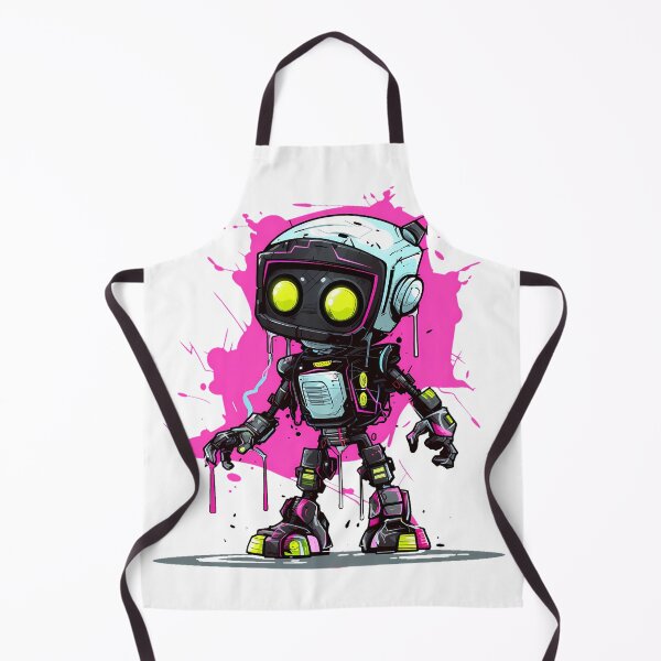 Item preview, Cyberpunk Robot – Cute Retro Futurist Companion designed and sold by SchorlCraft.