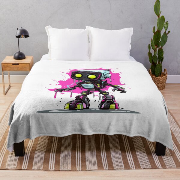 Item preview, Cyberpunk Robot – Cute Retro Futurist Companion designed and sold by SchorlCraft.