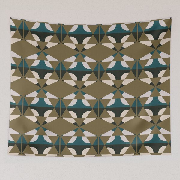 Item preview,  Geometric Pattern Gold Teal Black designed and sold by PlanetLucky.