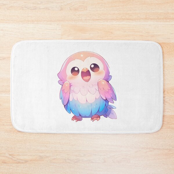 Item preview, colored owl kawaii designed and sold by AntonMontero.