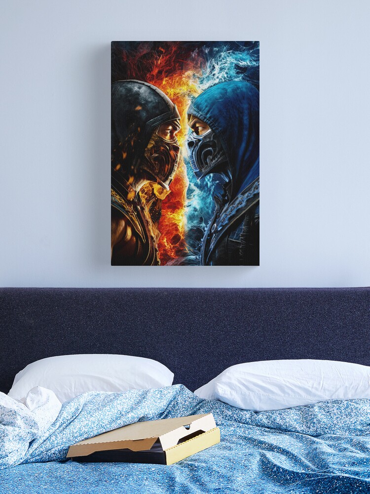 Mortal Kombat - Scorpion vs. Sub Zero Canvas Print by