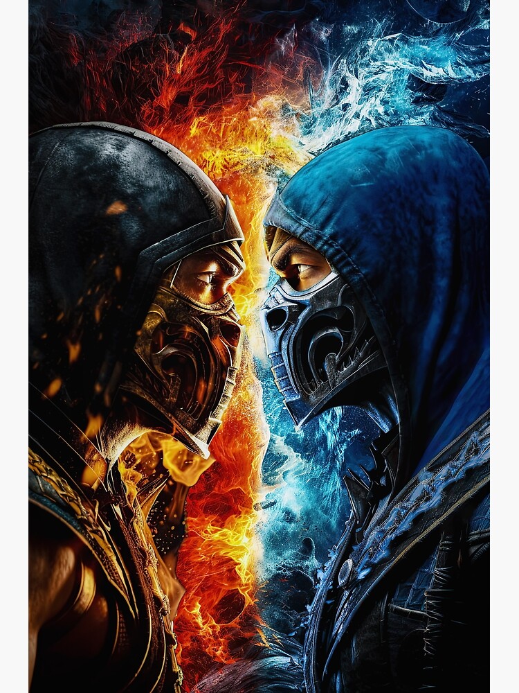 Mortal Kombat - Scorpion vs. Sub Zero Poster by CXDigitalArt