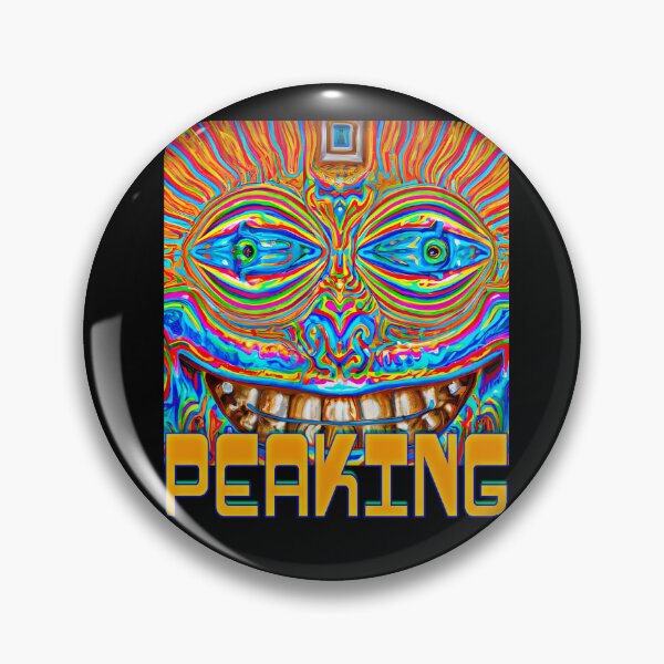 Item preview, Peaking - Captioned (1)- Trippy Psychedelic Art designed and sold by TheThirdEye.