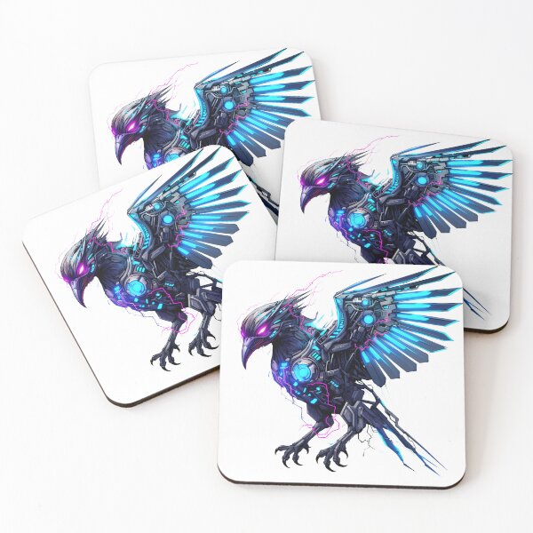 Item preview, Cyberpunk Bird in Neon Colors designed and sold by SchorlCraft.