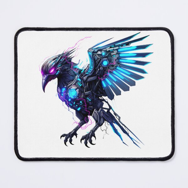 Artikelvorschau, Cyberpunk-Vogel in Neonfarben entworfen und verkauft von SchorlCraft.