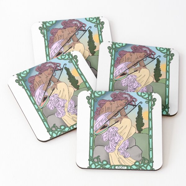 Item preview, Sappho Art Nouveau Alphonse Mucha Lesbian Poet designed and sold by valiumhousewife.