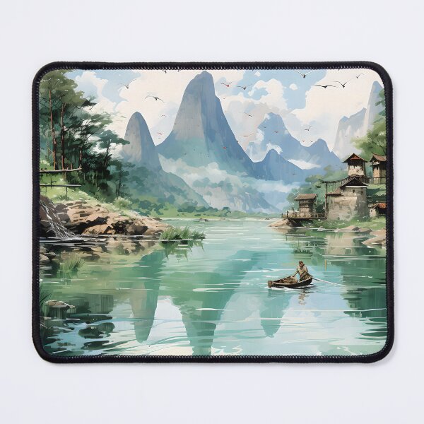 Item preview, Li River's Lullaby #1 designed and sold by Viktor Surzhko.