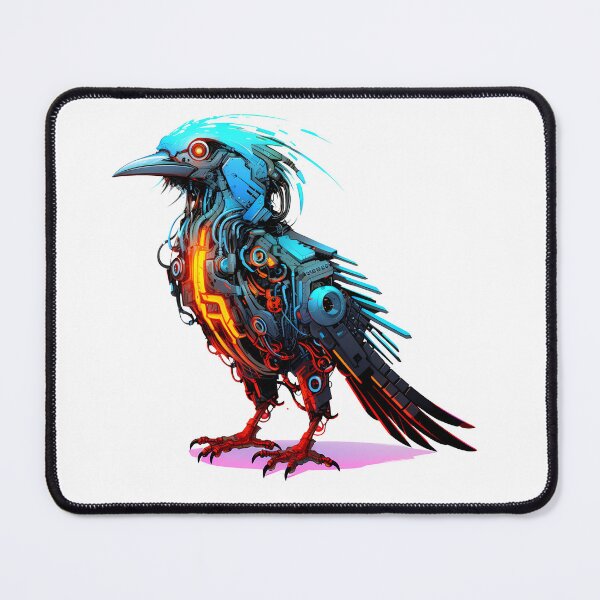 Item preview, Cyberpunk Bird in Neon Colors designed and sold by SchorlCraft.