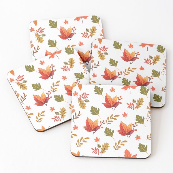 Item preview, Falling Autumn Leaves in green, amber, red  and brown Duvet Cover designed and sold by PodXDesigns.