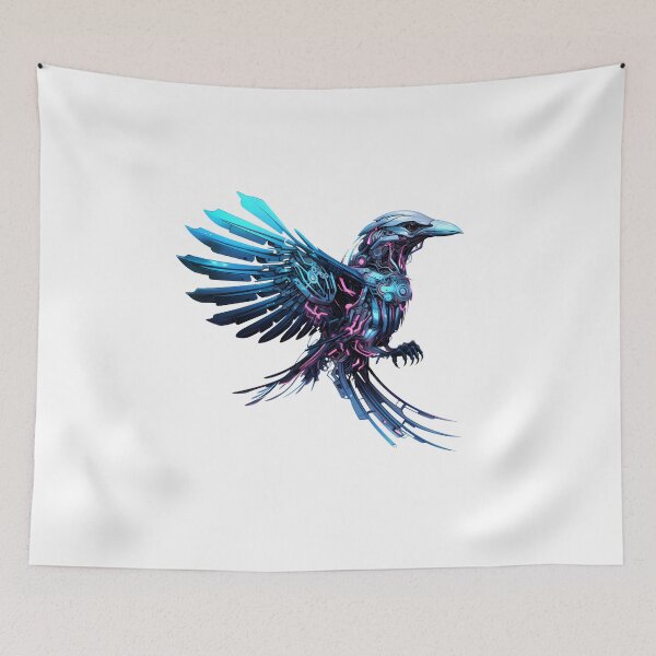 Item preview, Cyberpunk Bird in Neon Colors designed and sold by SchorlCraft.