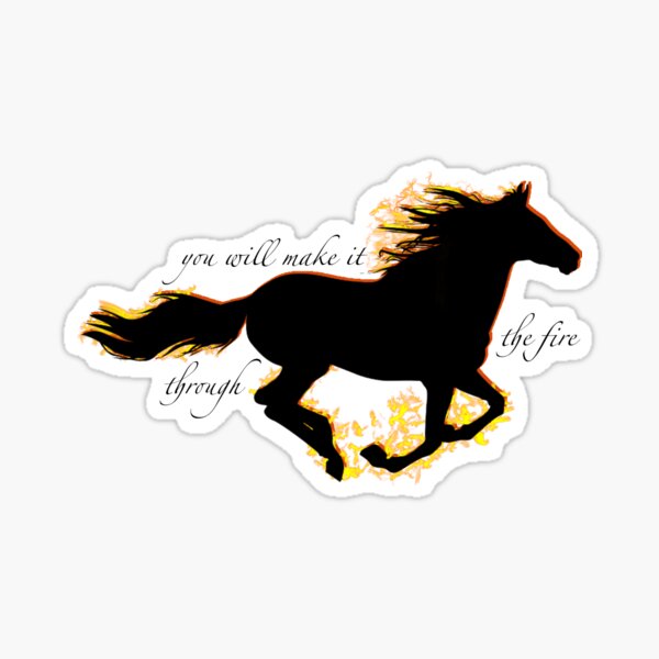 you will make it through the fire Sticker