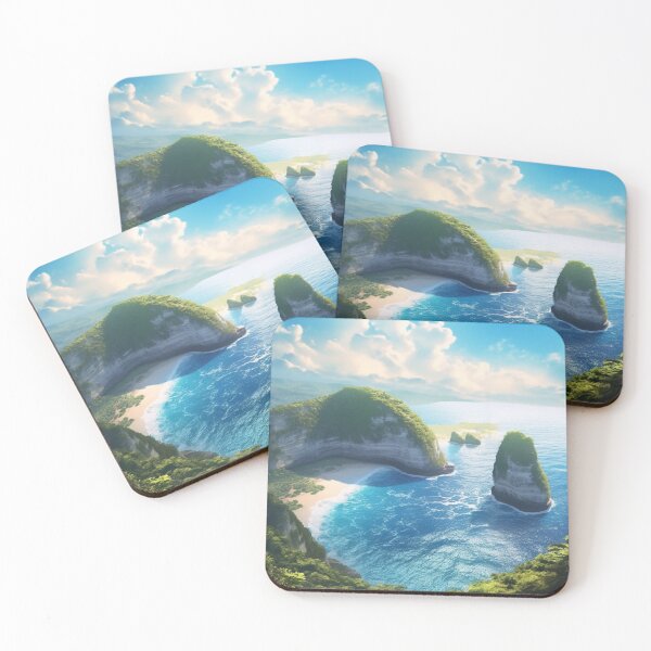 Item preview, Nusa Penida Indonesia Bali Digital Illustration designed and sold by EVAWCollection.