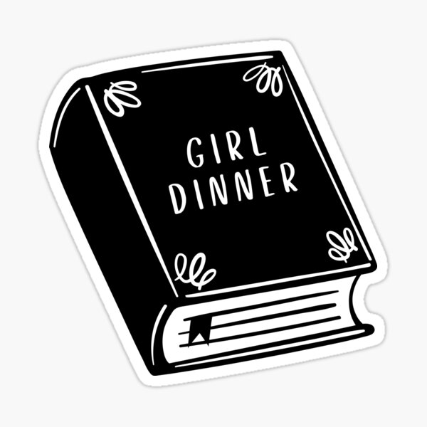 Artikel-Vorschau von girl dinner - black book, designt und verkauft von catdiasart.