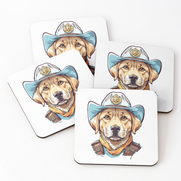 Item preview, Sheriff Labrador Canine Design - The Law-Enforcing Pup   designed and sold by ElLocoMus.