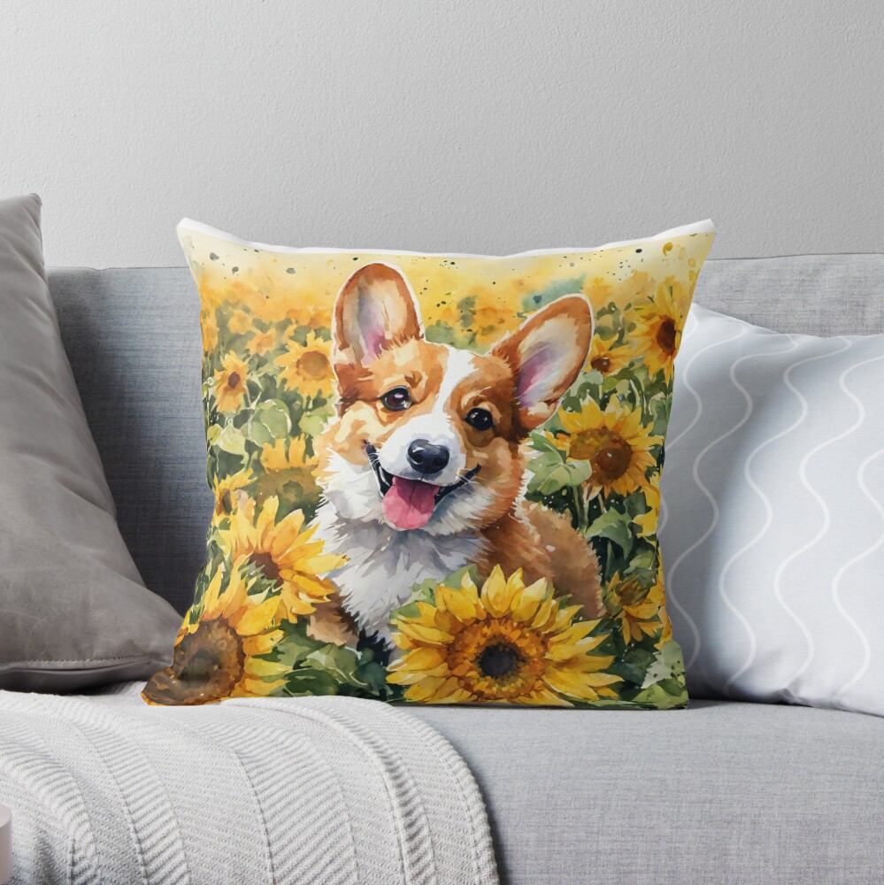 Corgi discount throw pillow