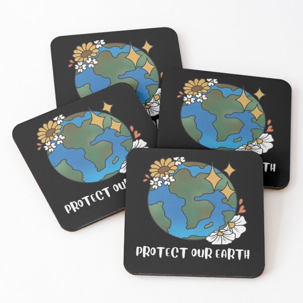 Item preview, Protect Our Earth Design-Earth with Flowers designed and sold by npizzino.