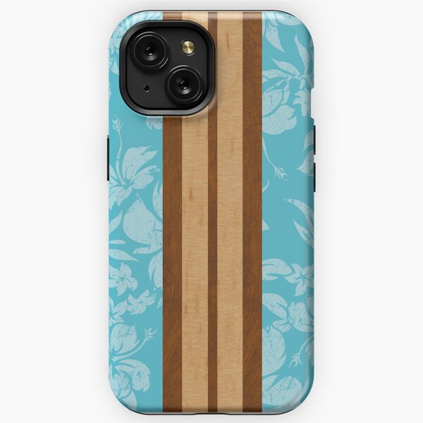 Item preview, Sunset Beach Hawaiian Faux Koa Wood Surfboard - Aqua designed and sold by DriveIndustries.
