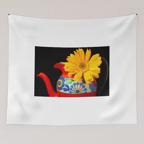 Item preview, Danish Pitcher With Yellow Daisy designed and sold by Garry Gay.