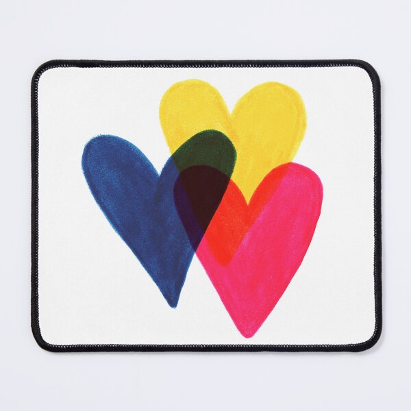 Item preview, Colorful hearts risograph retro illustration designed and sold by EngineerGoC.