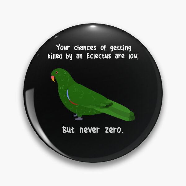 Item preview, Male Eclectus Parrot Never Zero designed and sold by Clara Hollins.