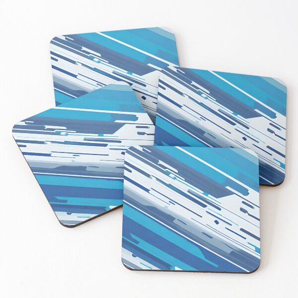 Item preview, Urban Blues Abstract Linescape for Modern Minds designed and sold by I-A-Troy.