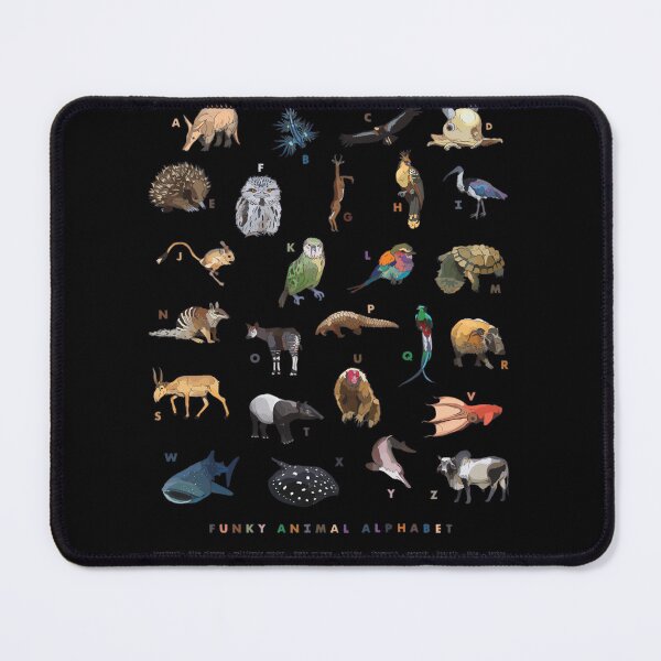 Item preview, Funky Animal Alphabet designed and sold by kqrpgcizreb46.