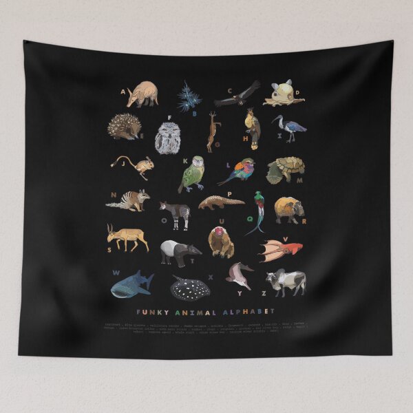 Item preview, Funky Animal Alphabet 	 designed and sold by kqrpgcizreb46.