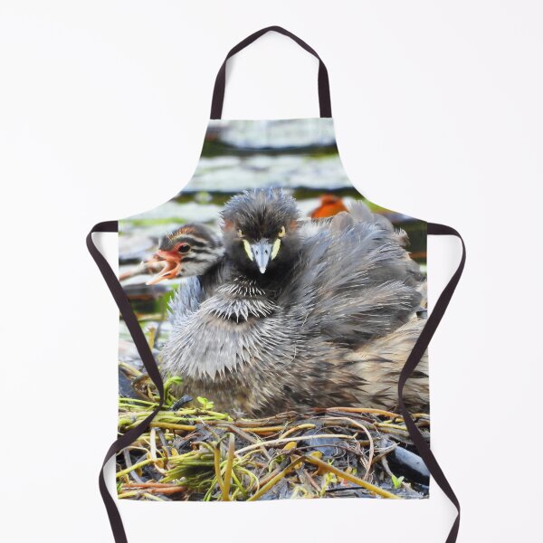 Item preview, Australasian Grebe and young on crying out designed and sold by Mark Grimsley.
