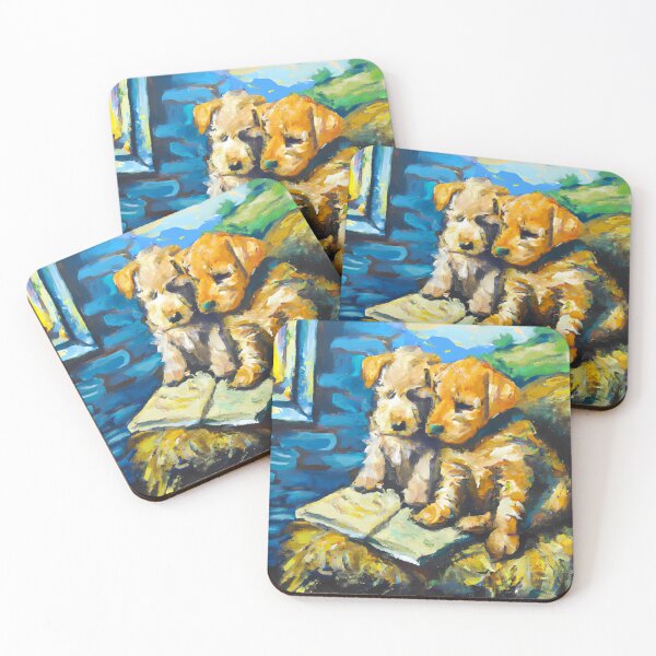 Item preview, puppies reading painting No: 2 designed and sold by MattOastler.