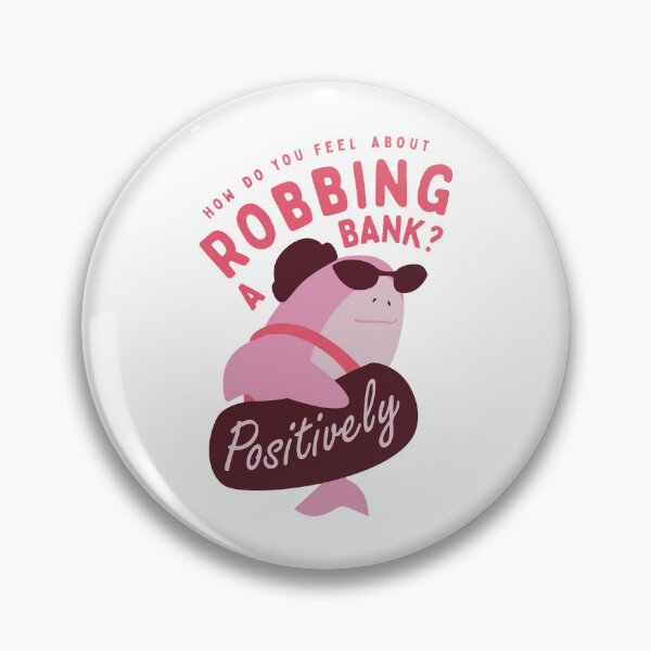 Item preview, Nimona Shark Robbing a Bank Positively  designed and sold by AmparoAlbertson.