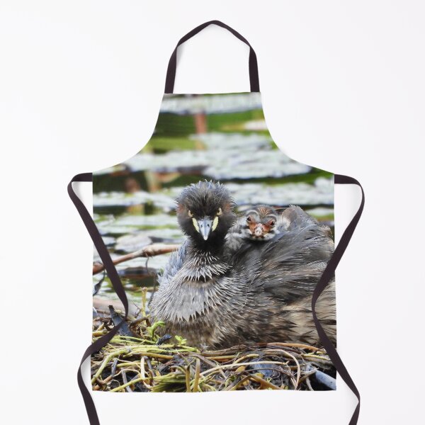 Item preview, Australasian Grebe and young one designed and sold by Mark Grimsley.