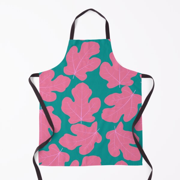 Item preview, Fig leaves - pink on green designed and sold by ToniBDesigns.