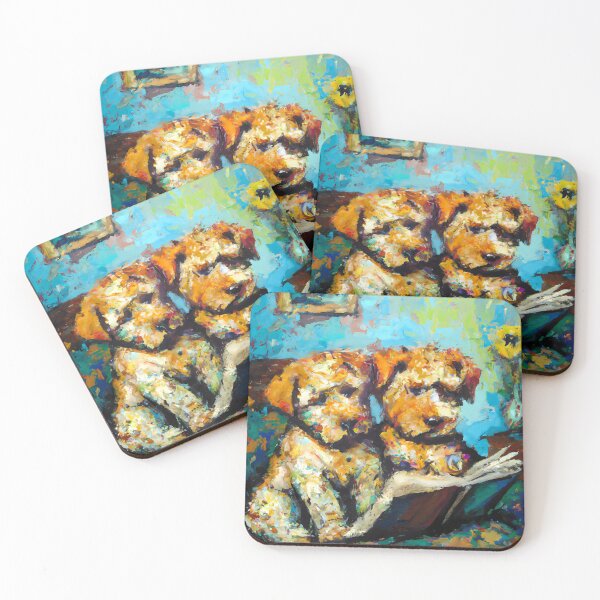 Item preview, puppies reading painting No: 4 designed and sold by MattOastler.