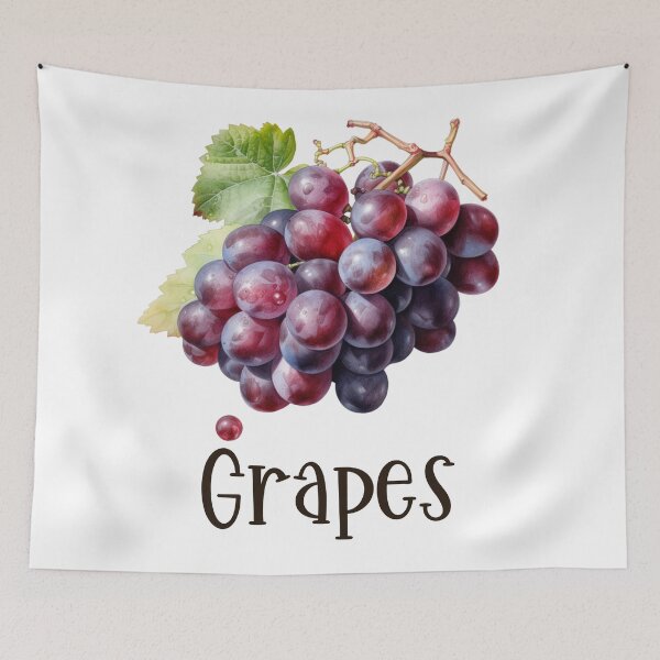 Item preview,  Watercolor Illustration of Grapes   designed and sold by Sketch-Shack.