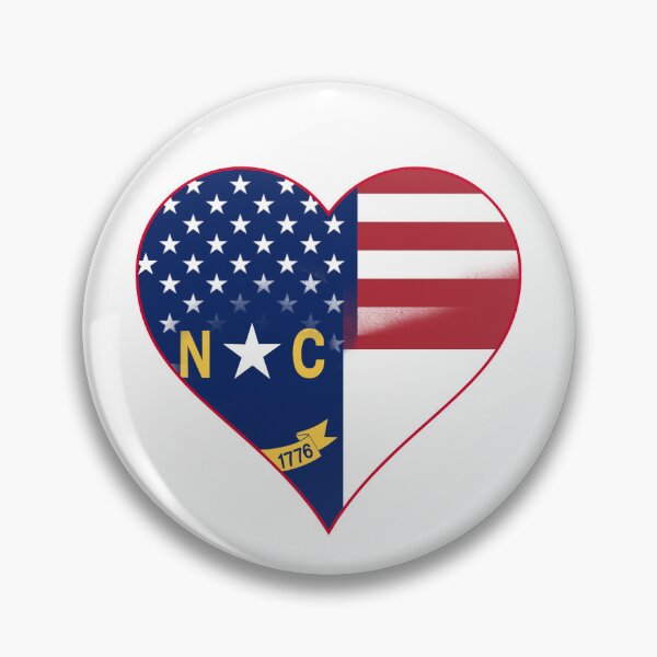 Item preview, State of North Carolina Flag and American Flag Fusion Design designed and sold by Gsallicat.