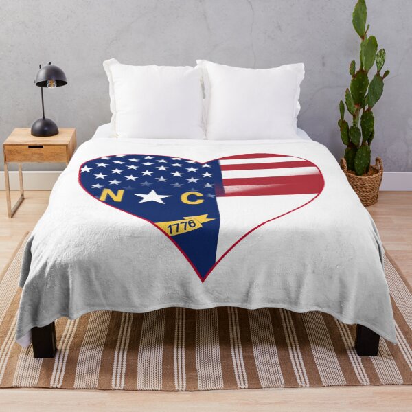 Item preview, State of North Carolina Flag and American Flag Fusion Design designed and sold by Gsallicat.